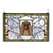 Meyda Tiffany 28W X 18"H Pack Basket Stained Glass Window" 69502
